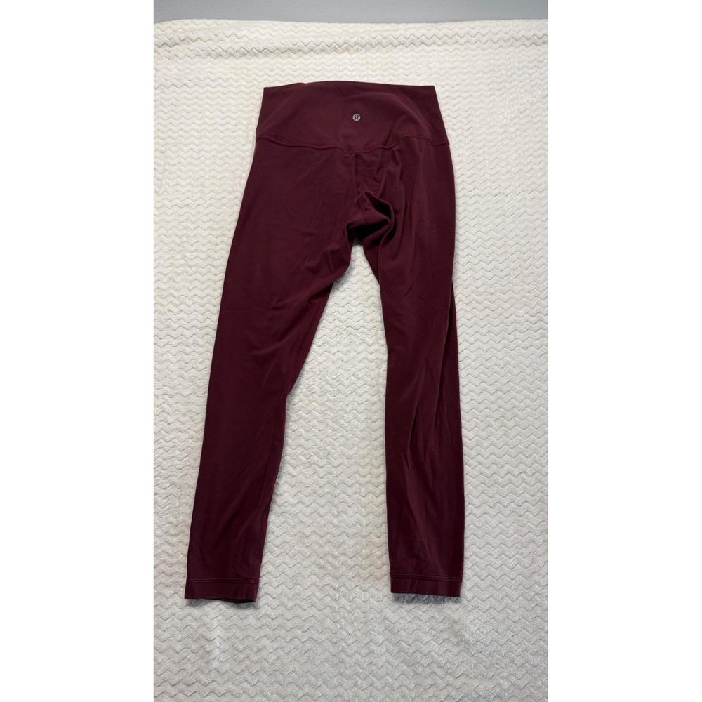 Lululemon Align High Rise Leggings Burgundy Size 8 Full Length Yoga Pants